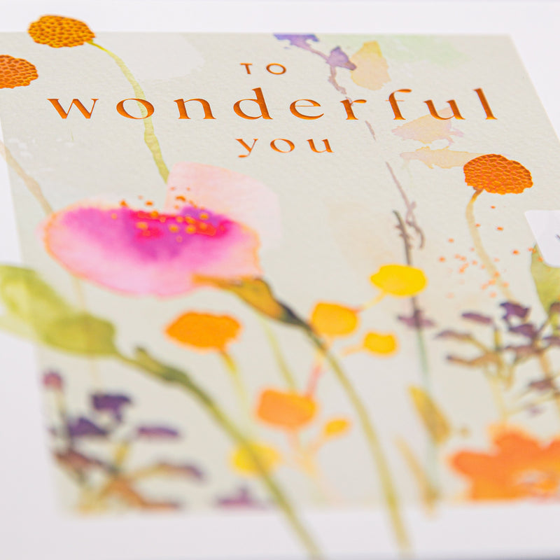 Greeting Card - F309 - Bright Autumn Wonderful You Card - Bright Autumn Wonderful You Card - Whistlefish