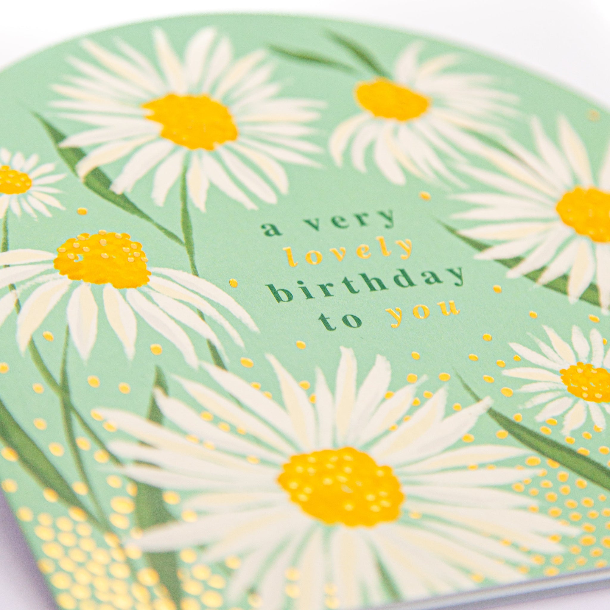 Greeting Card - F325 - Flowering Daisies Birthday Arch Card - Flowering Daisies Birthday Arch Card - Whistlefish
