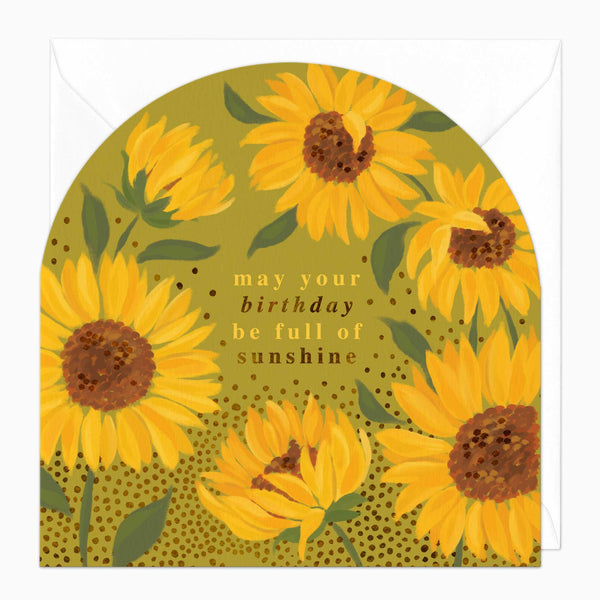 Greeting Card-F327 - Full of Sunshine Birthday Arch Card-Whistlefish