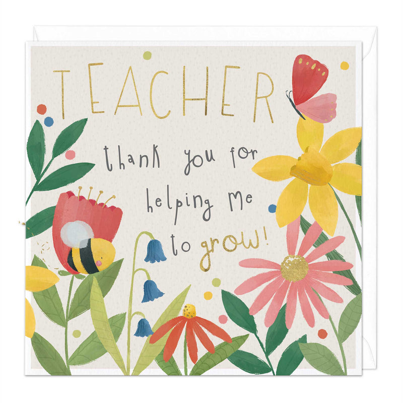 Greeting Card - F330 - Helpful Teachers Thank You Card - Helpful Teachers Thank You Card - Whistlefish