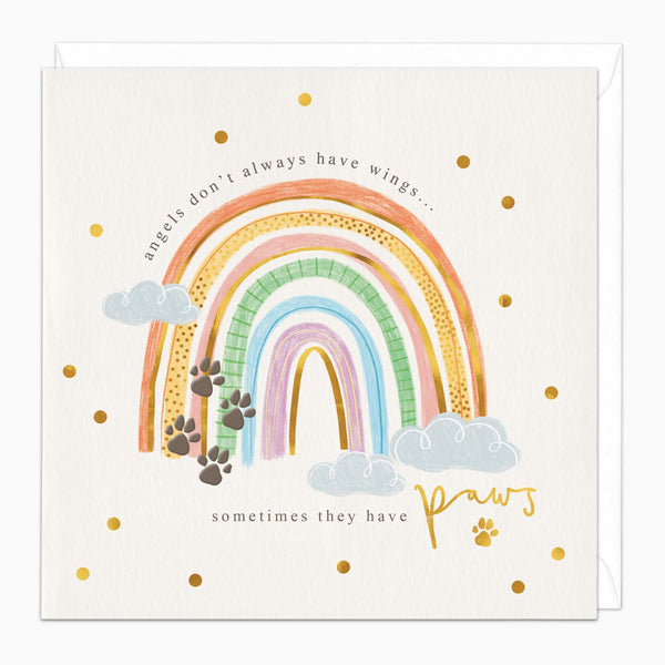 Greeting Card-F351 - Heavenly Pets Sympathy Card-Whistlefish