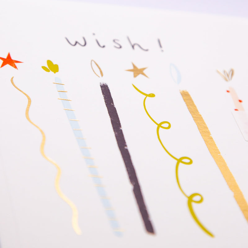 Greeting Card - F355 - Wish! Candles Birthday Card - Wish! Candles Birthday Card - Whistlefish