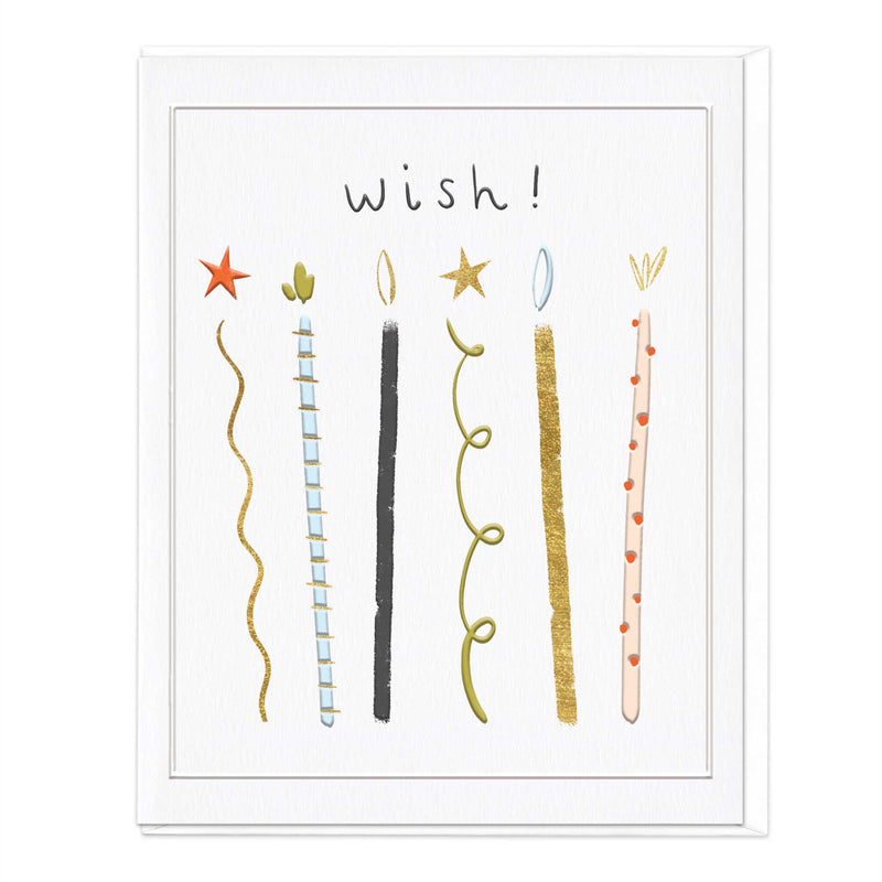 Greeting Card - F355 - Wish! Candles Birthday Card - Wish! Candles Birthday Card - Whistlefish