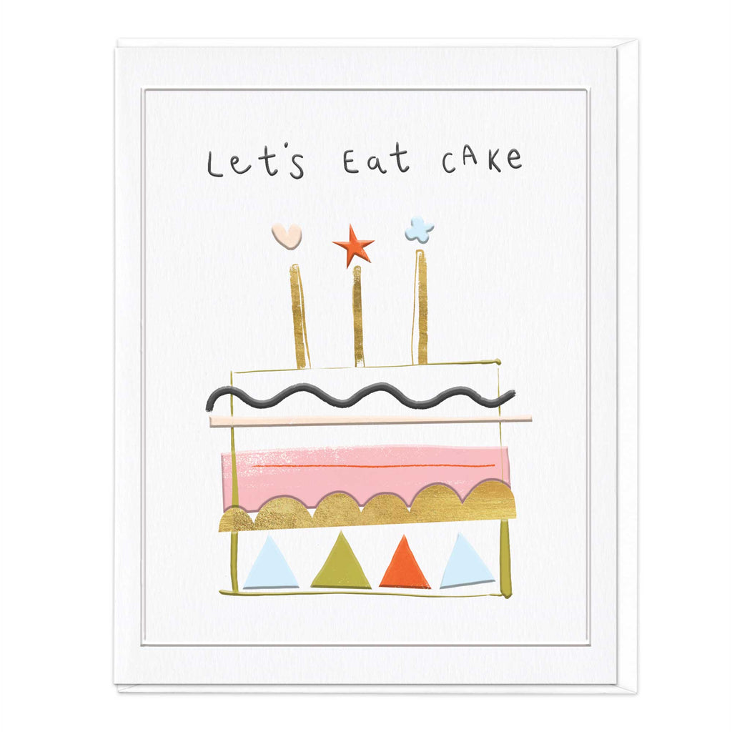 Greeting Card - F356 - Lets Eat Cake Birthday Card - Lets Eat Cake Birthday Card - Whistlefish