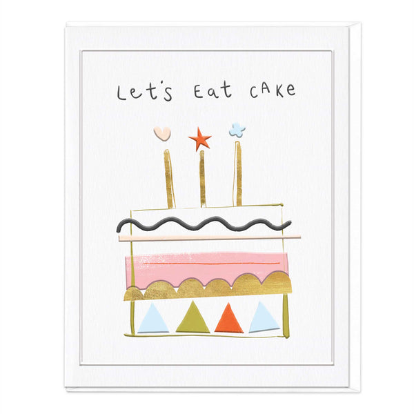 Greeting Card - F356 - Lets Eat Cake Birthday Card - Lets Eat Cake Birthday Card - Whistlefish