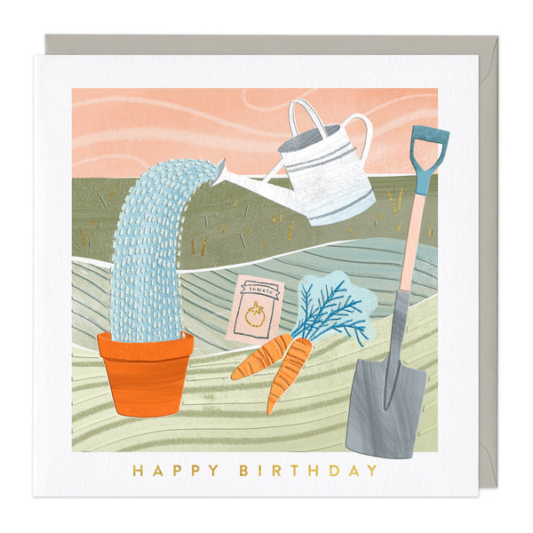 Greeting Card - F374 - Gardening Birthday Card - Gardening Birthday Card - Whistlefish