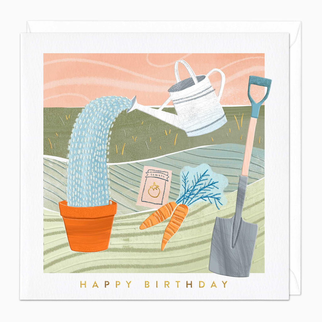 Greeting Card-F374 - Gardening Birthday Card-Whistlefish