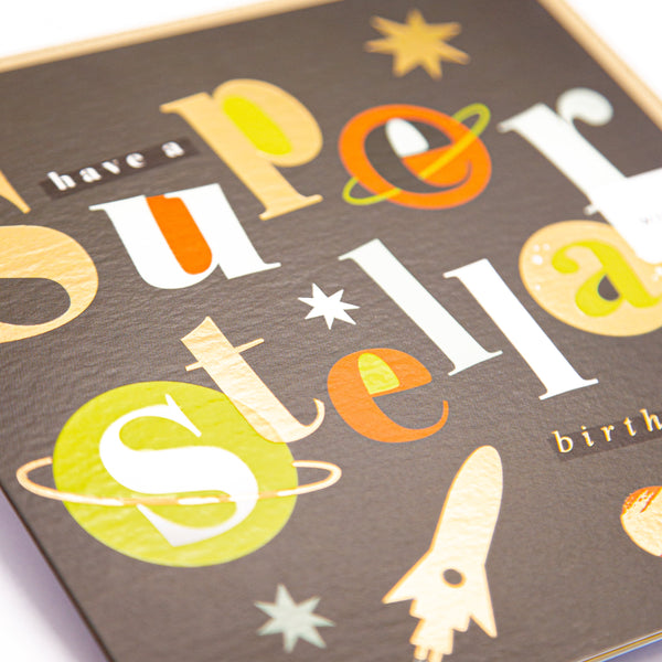 Greeting Card - F382 - Super Stellar Birthday Card - Super Stellar Birthday Card - Whistlefish