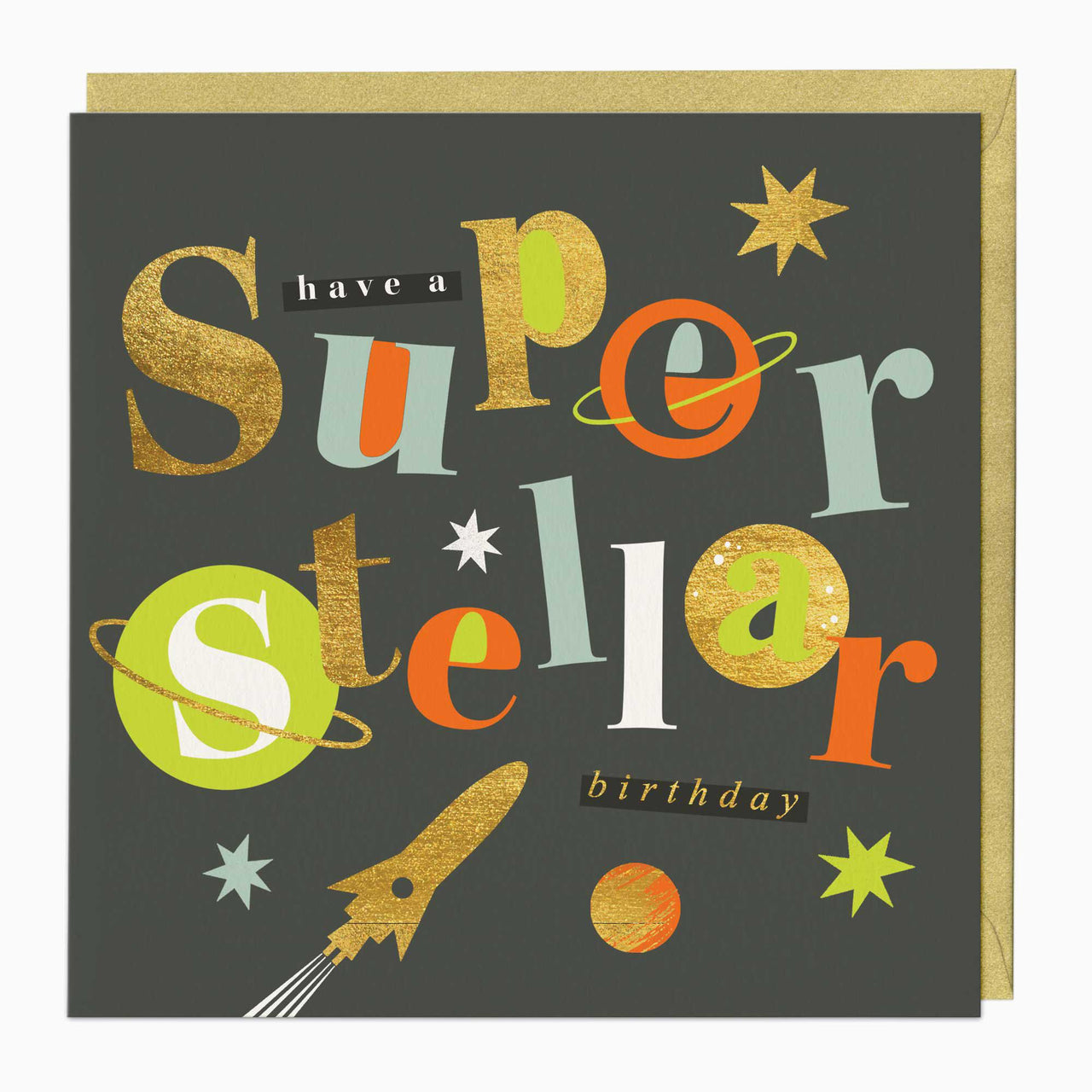 Greeting Card-F382 - Super Stellar Birthday Card-Whistlefish