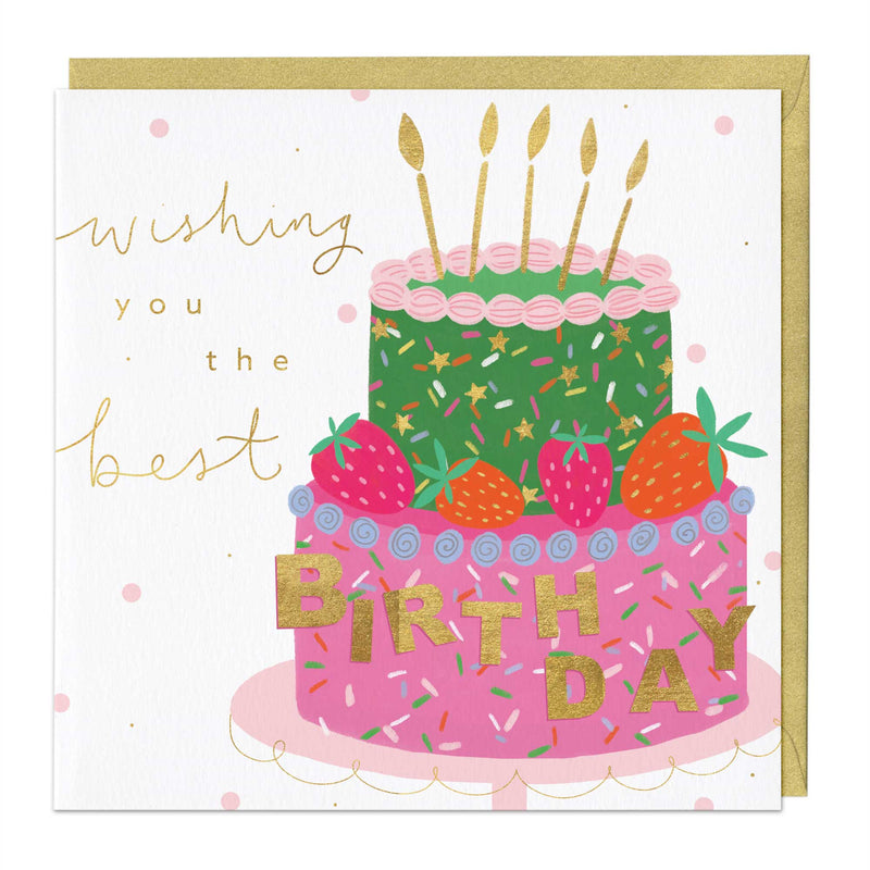 Greeting Card - F388 - Wishing You The Best Birthday Card - Wishing You The Best Birthday Card - Whistlefish