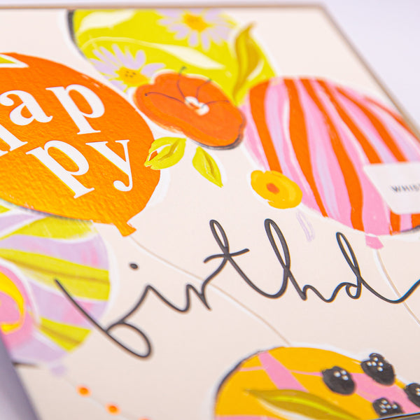 Greeting Card - F392 - Juicy Balloons Birthday Card - Juicy Balloons Birthday Card - Whistlefish