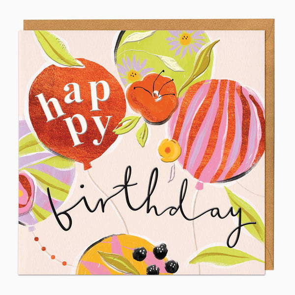 Greeting Card-F392 - Juicy Balloons Birthday Card-Whistlefish
