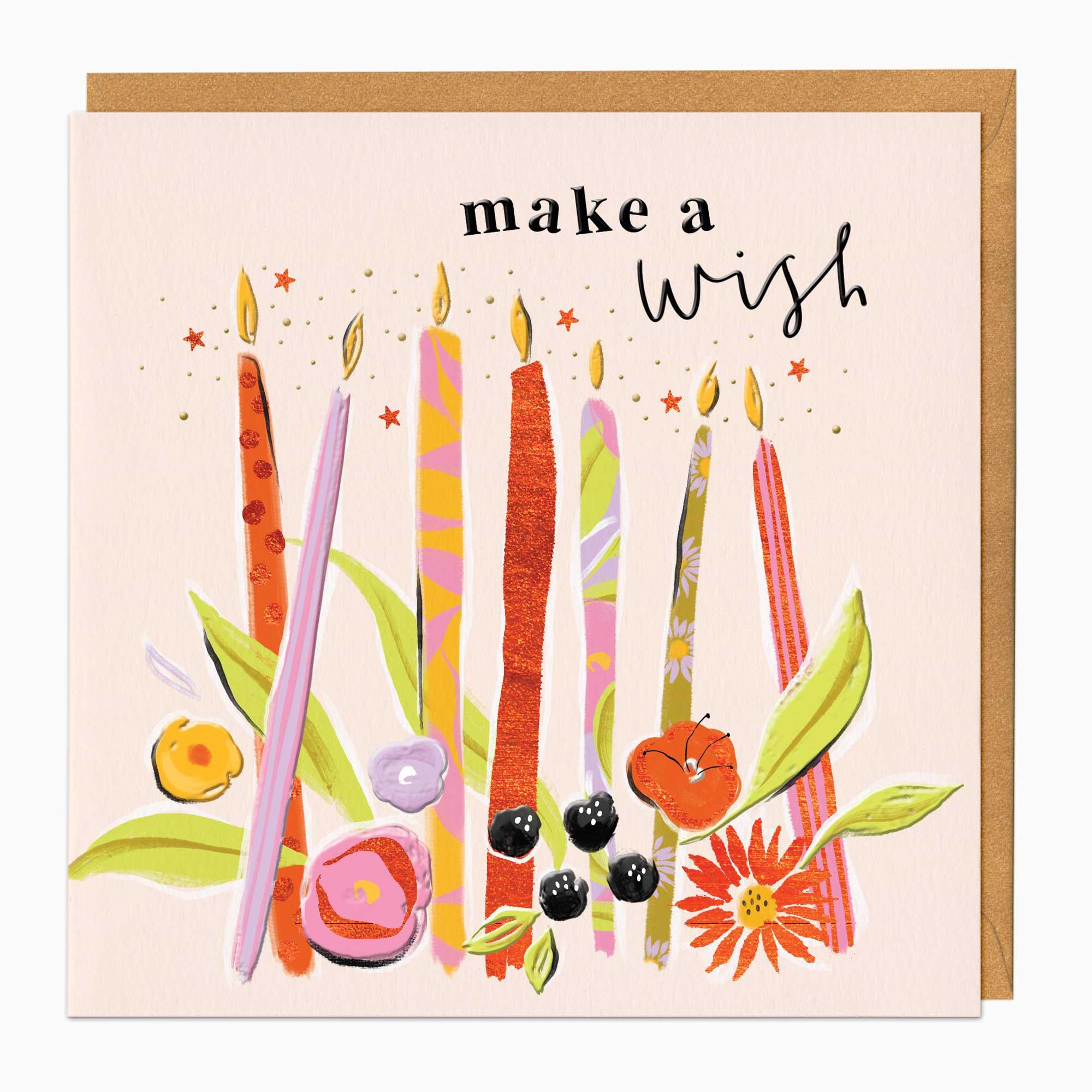 Greeting Card-F394 - Juicy Candles Card-Whistlefish