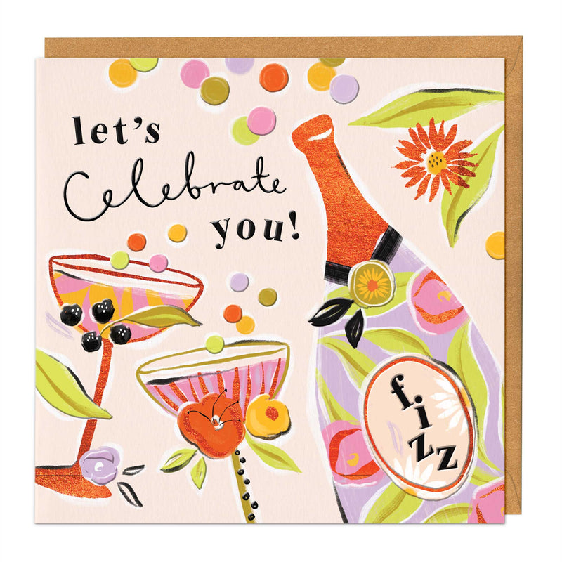 Greeting Card - F397 - Juicy Bubbly Card - Juicy Bubbly Card - Whistlefish