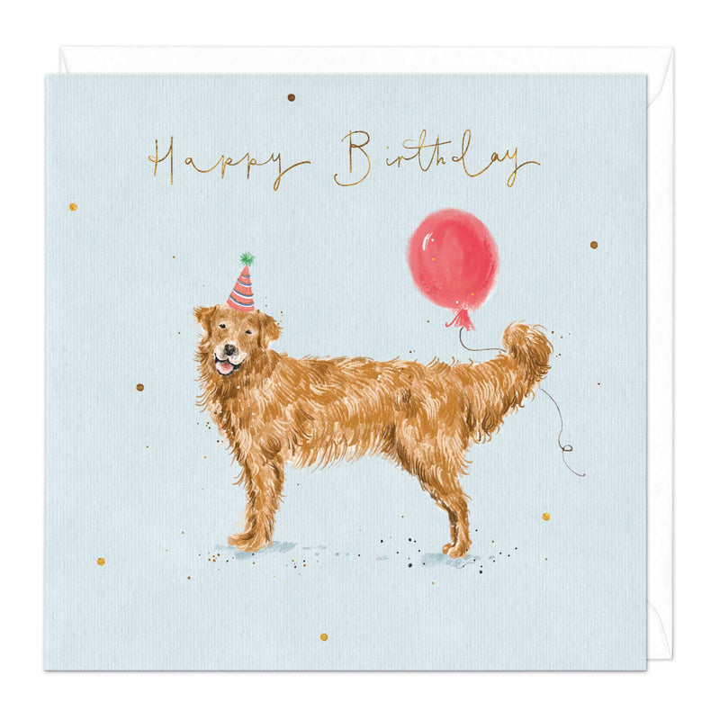 Greeting Card - F399 - Party Dog Birthday Card - Party Dog Birthday Card - Whistlefish