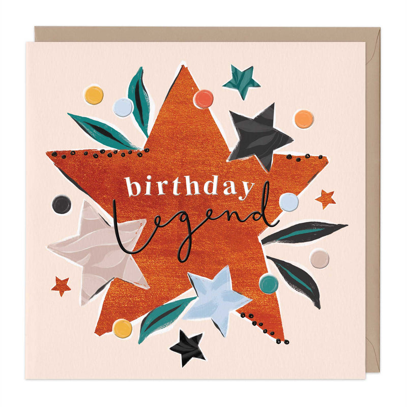 Greeting Card - F414 - Birthday Legend Juicy Card - Birthday Legend Juicy Card - Whistlefish