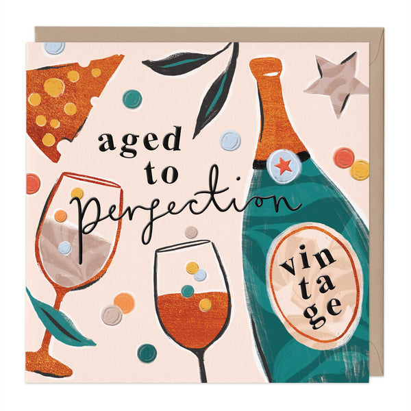 Greeting Card - F415 - Aged To Perfection Juicy Card - Aged To Perfection Juicy Card - Whistlefish