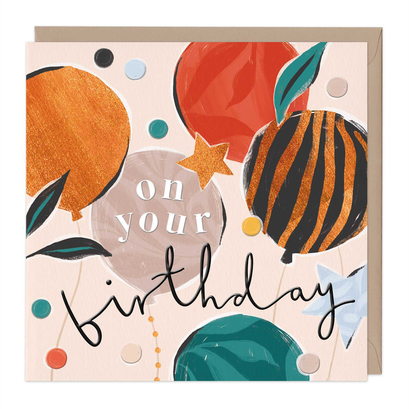 Greeting Card - F417 - Juicy Balloons Birthday Card - Juicy Balloons Birthday Card - Whistlefish