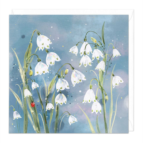 Greeting Card - F420 - Snowdrops Art Card - Snowdrops Art Card - Whistlefish