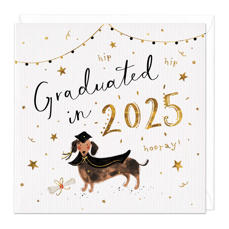 Greeting Card - F435 - Class of 2025 Sasuage Dog Card - Class of 2025 Sasuage Dog Card - Whistlefish