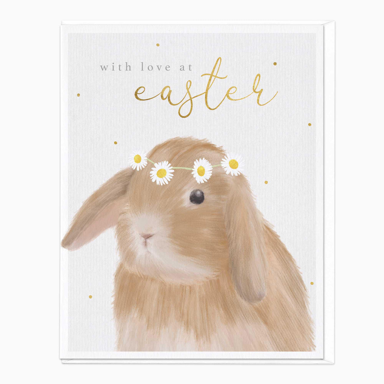 Greeting Card-F460 - Floppy Ear Bunny Easter Card-Whistlefish