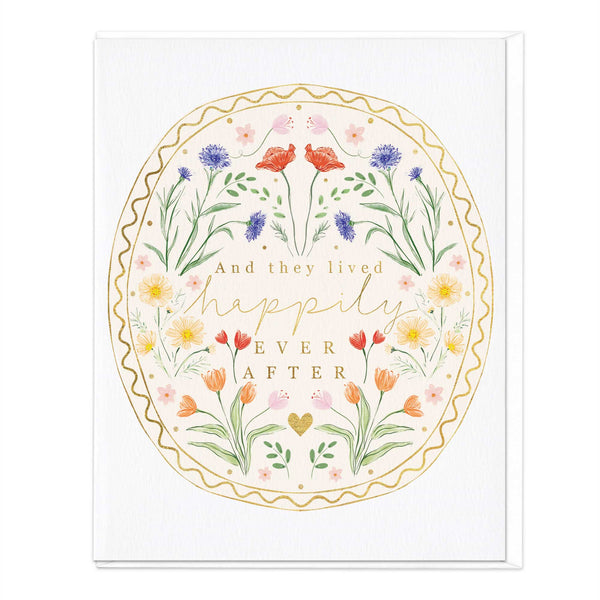 Greeting Card - F467 - Happily Ever After Floral Card - Happily Ever After Floral Card - Whistlefish