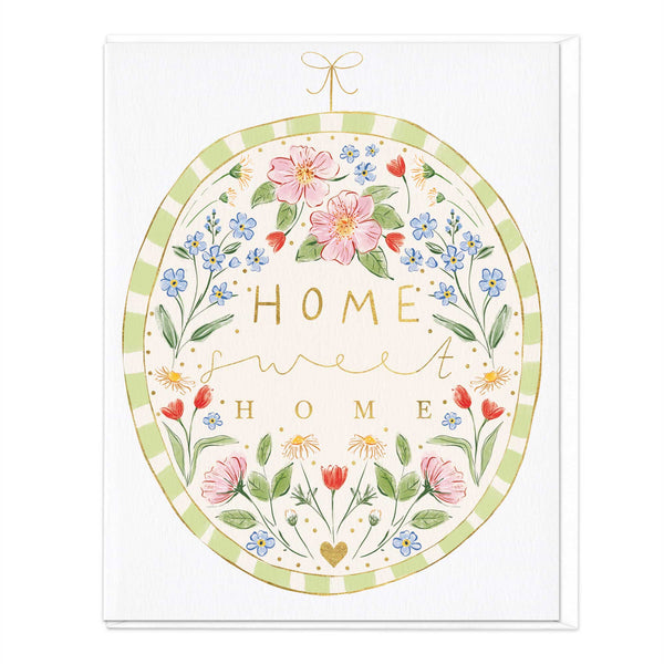 Greeting Card - F469 - Home Sweet Home Floral Card - Home Sweet Home Floral Card - Whistlefish