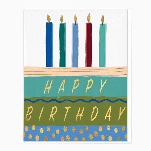 Greeting Card-F473 - Giant Cake Birthday Card-Whistlefish