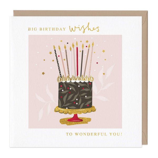 Greeting Card - F497 - Delicate Cake Birthday Card - Delicate Cake Birthday Card - Whistlefish