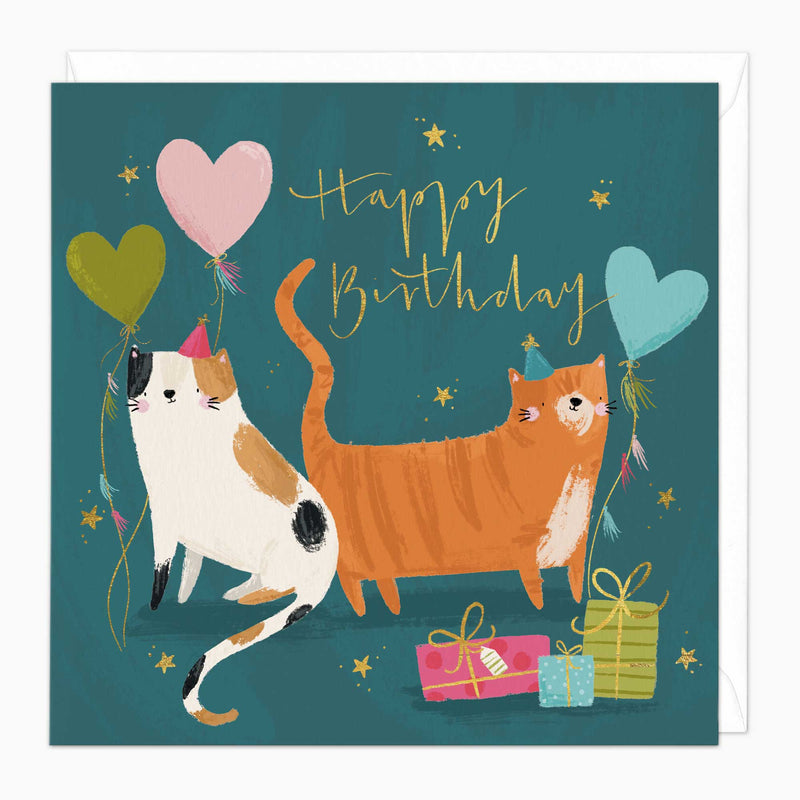 Greeting Card - F526 - Happy Cats Birthday Card - Happy Cats Birthday Card - Whistlefish