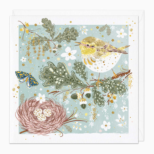 Greeting Card-G004 - Nestled Amongst The Oaks Art Card-Whistlefish