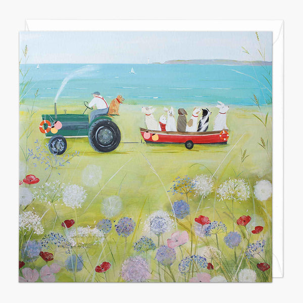 Greeting Card-G020 - Wind In Their Ears Art Card-Hannah Cole