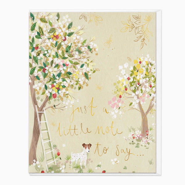 Greeting Card - G037 - Orchard Bliss Just To Say Card - Orchard Bliss Just To Say Card - Whistlefish