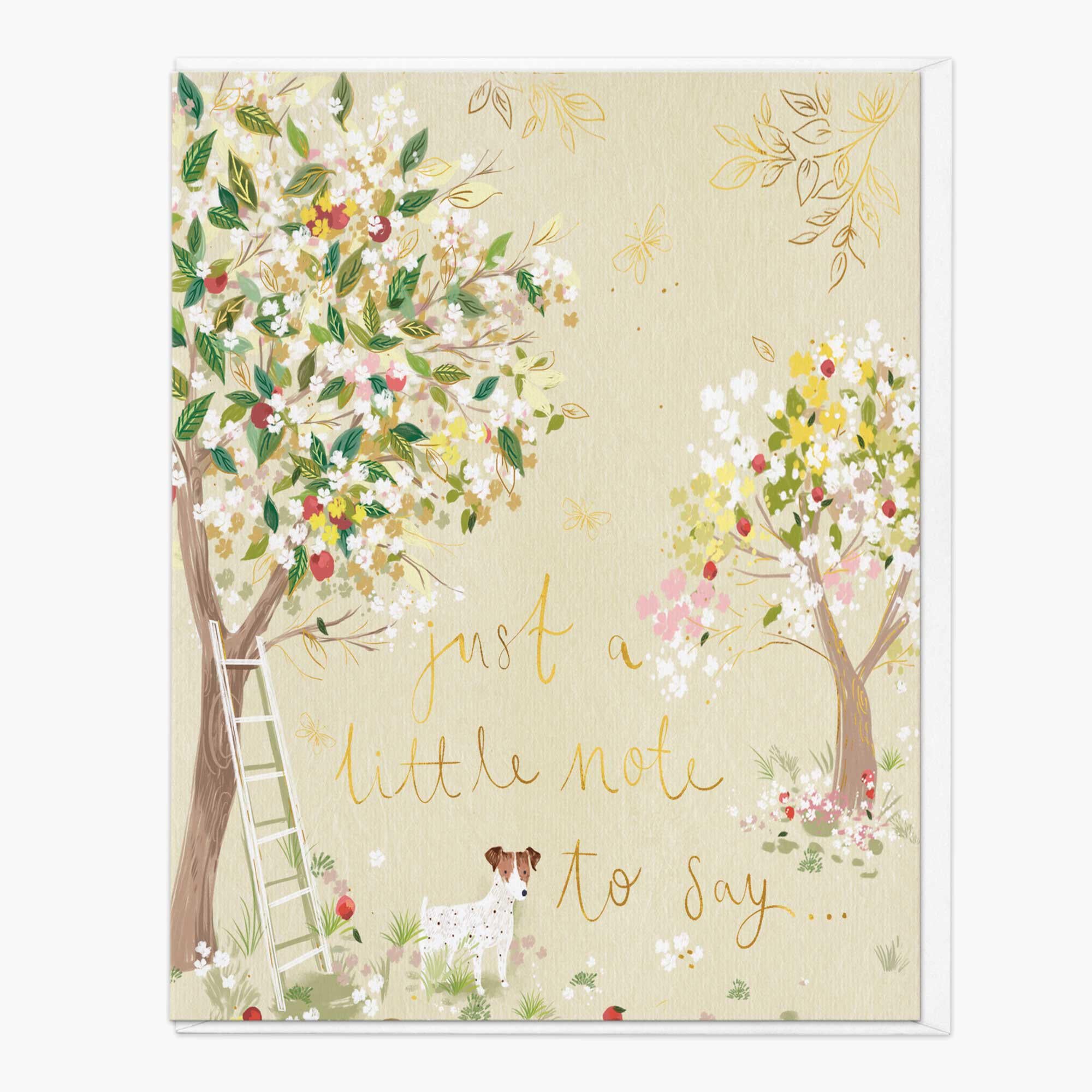 Greeting Card-G037 - Orchard Bliss Just To Say Card-Whistlefish