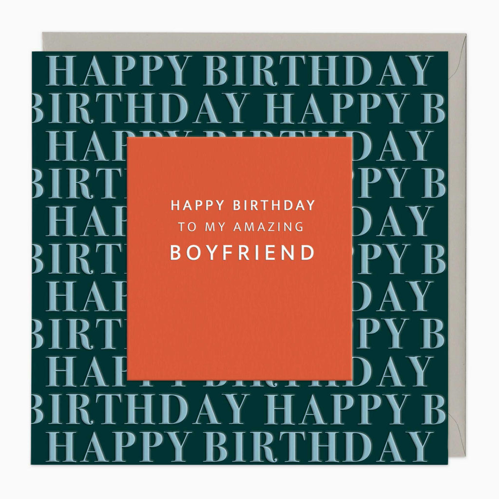 Greeting Card-G061 - Amazing Boyfriend Birthday Card-Whistlefish