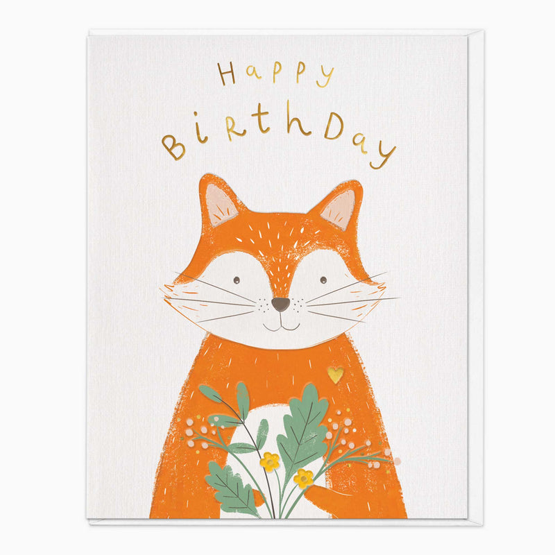 Greeting Card - G080 - Thoughtful Cat Birthday Card - Thoughtful Cat Birthday Card - Whistlefish