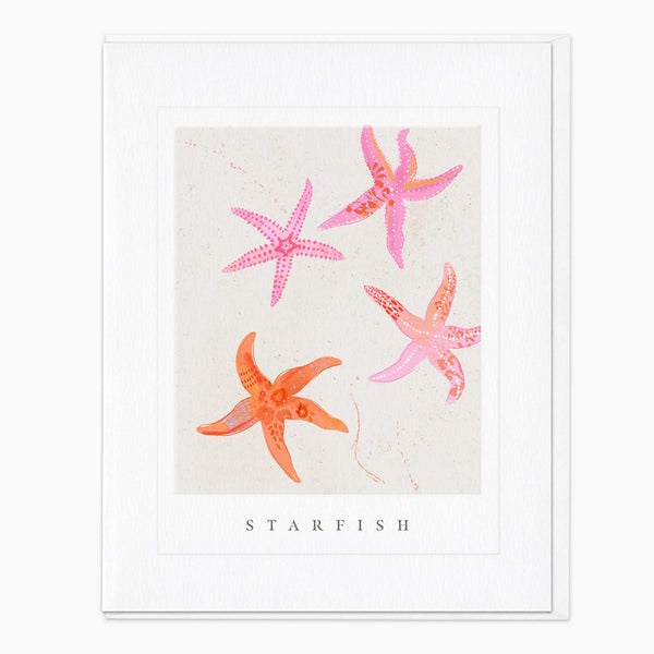 Greeting Card - G097 - Starfish Seagrass Card - Starfish Seagrass Card - Whistlefish