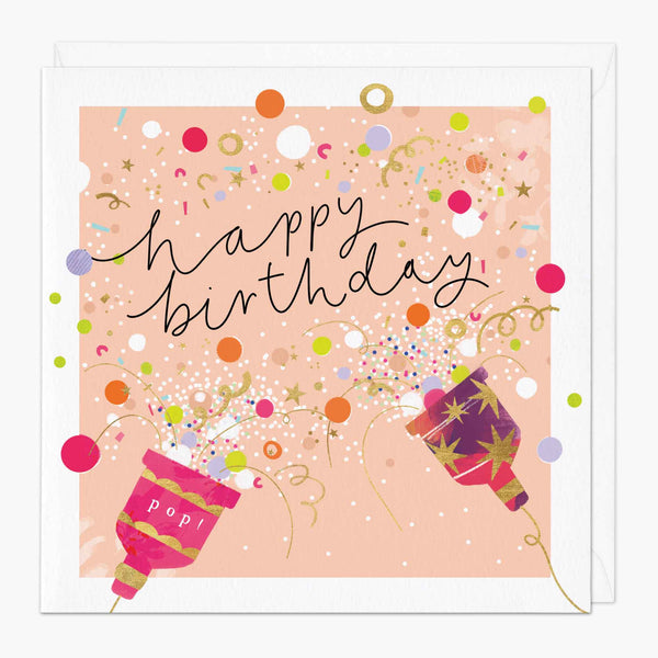 Greeting Card - G137 - Confetti Burst Birthday Card - Confetti Burst Birthday Card - Whistlefish