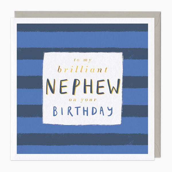 Greeting Card-G169 - Brilliant Nephew Birthday Card-Whistlefish