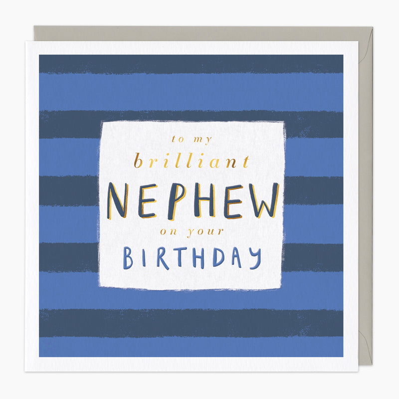 Greeting Card-G169 - Brilliant Nephew Birthday Card-Whistlefish