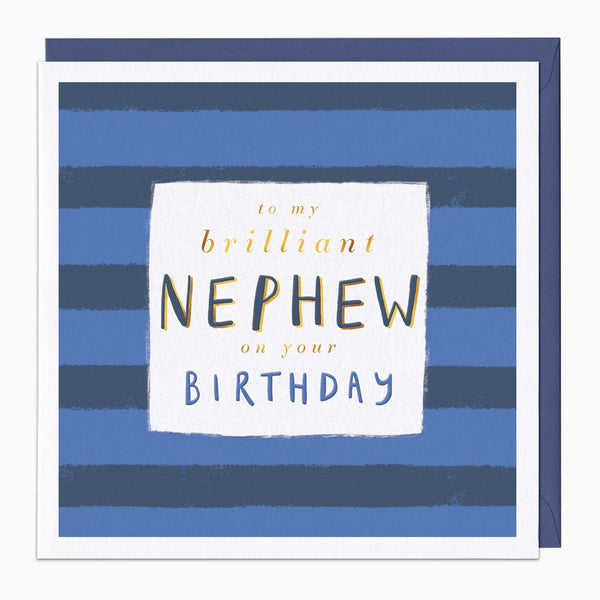Greeting Card-G169 - Brilliant Nephew Birthday Card-Whistlefish