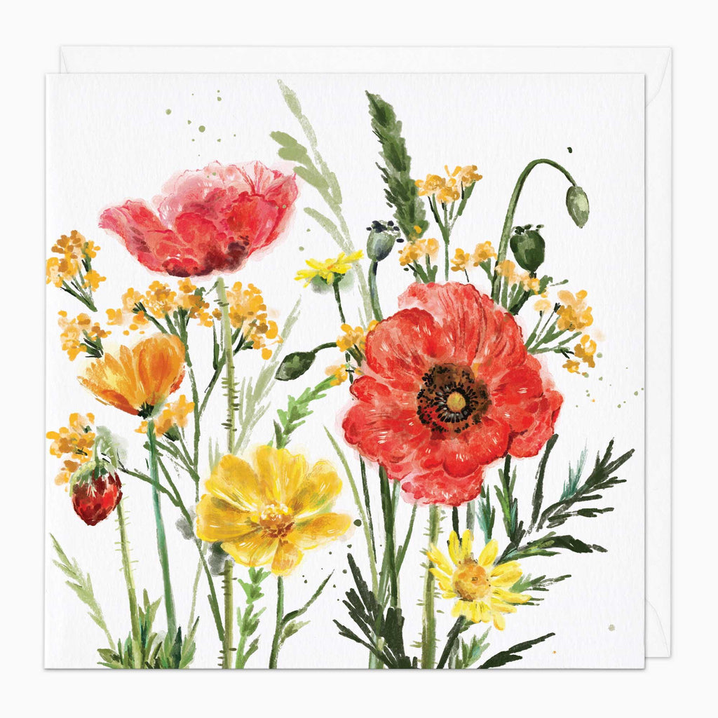 Greeting Card-G241 - Wild Meadow Art Card-Whistlefish
