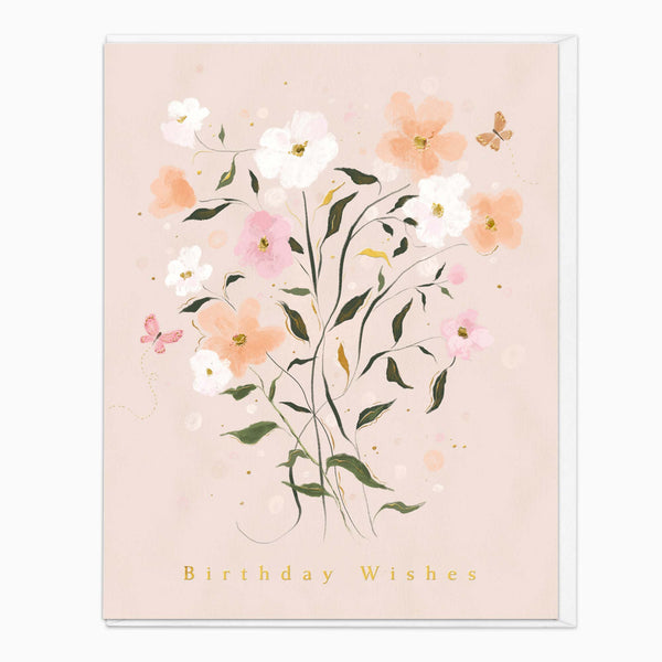 Greeting Card-G266 - Soft Anemones Birthday Card-Whistlefish