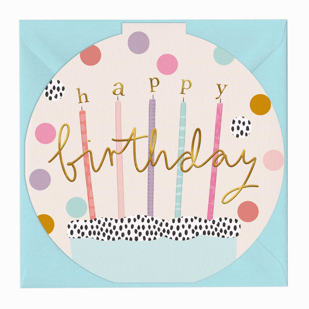 Greeting Card-G322 - Candles & Confetti Birthday Card-Whistlefish