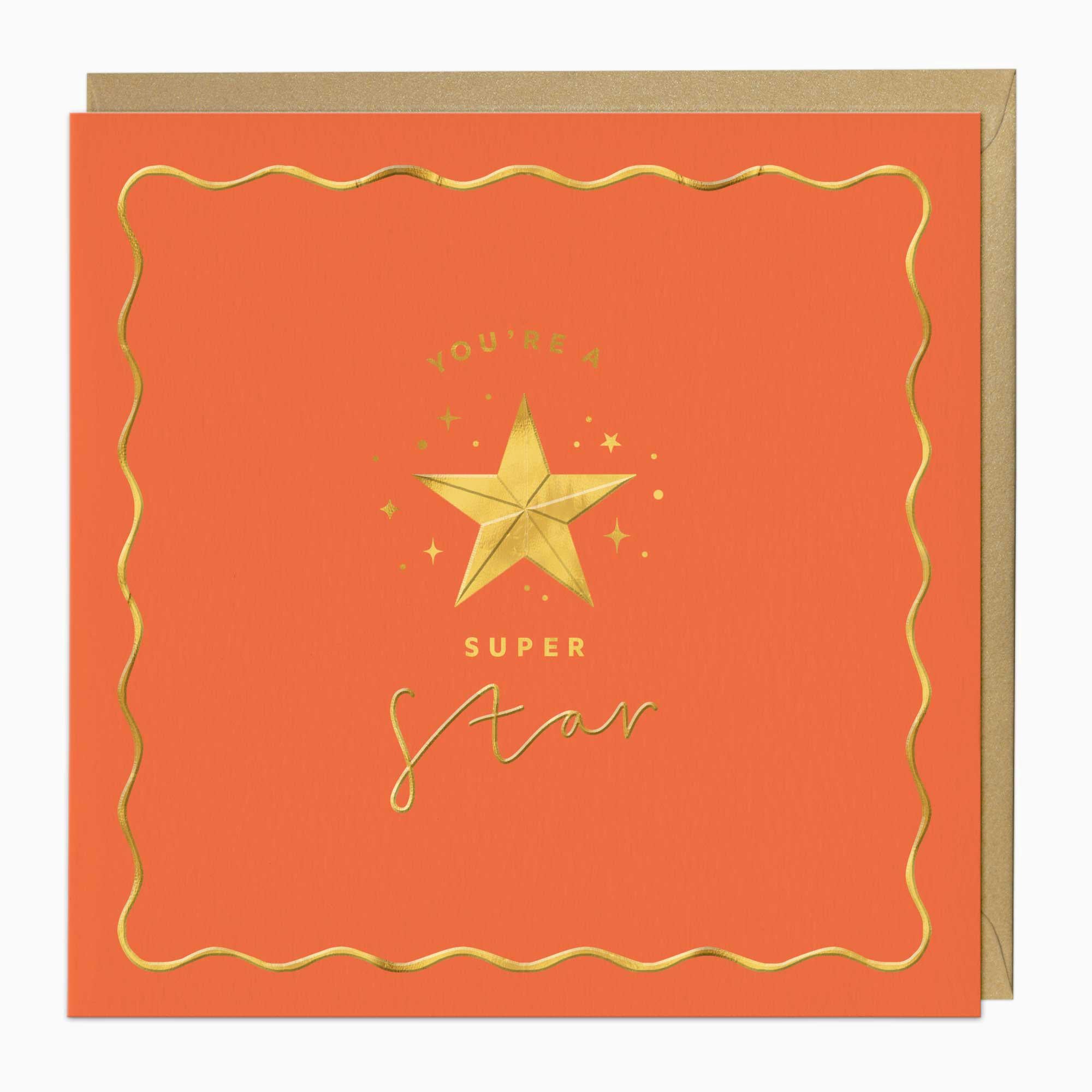 Greeting Card-G330 - Golden Brights Super Star Art Card-Whistlefish