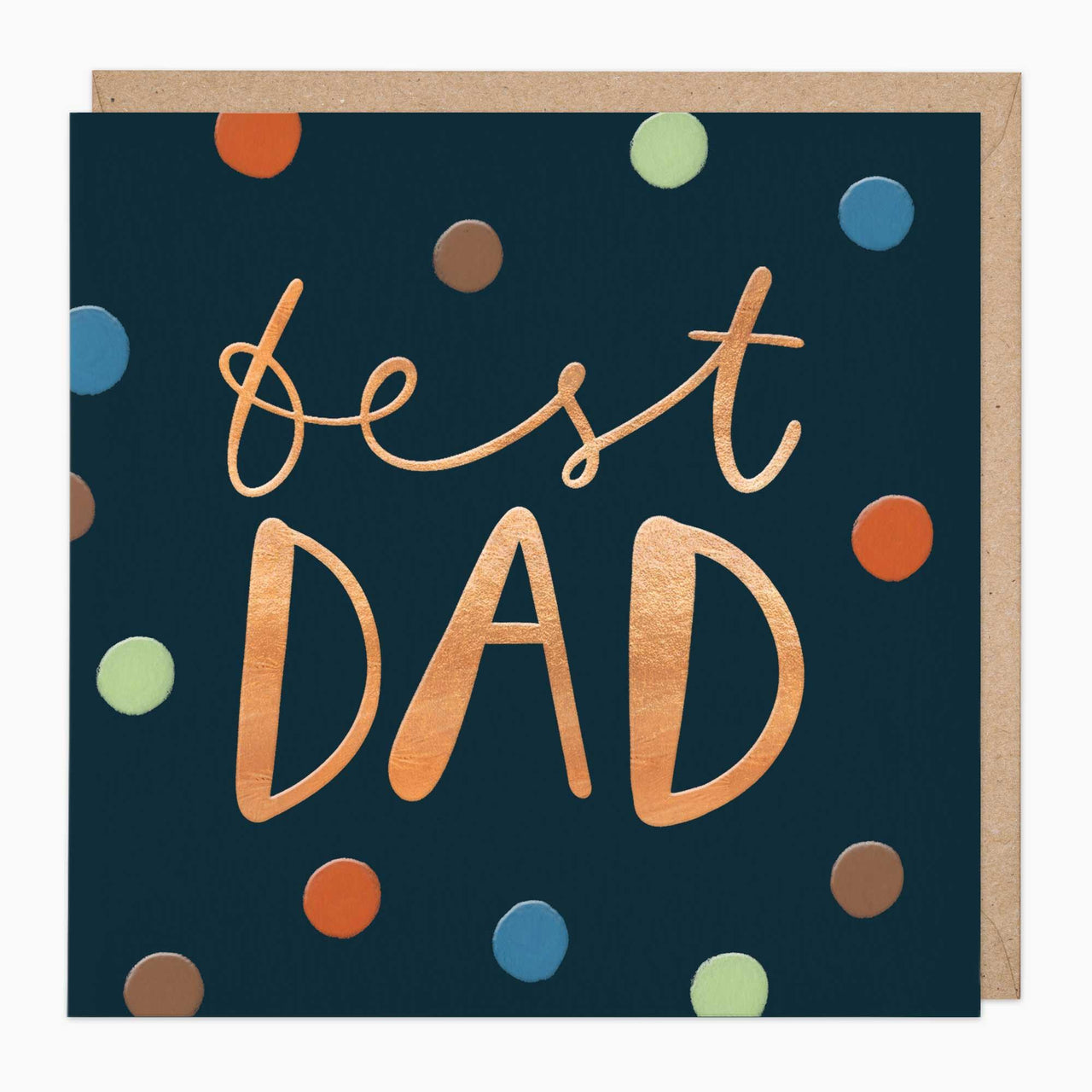 Greeting Card-G335 - Best Dad Copper Card-Whistlefish