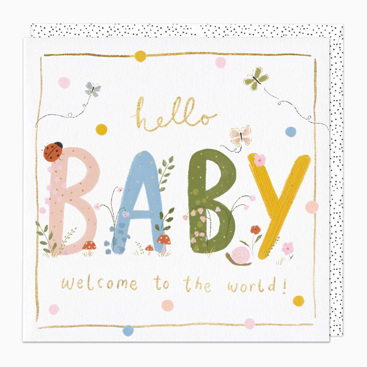 Greeting Card-G348 - Buggy Welcome Baby Card-Whistlefish