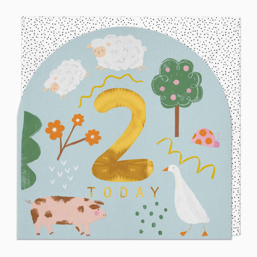 Greeting Card-G367 - Little Joy 2nd Birthday Card-Whistlefish
