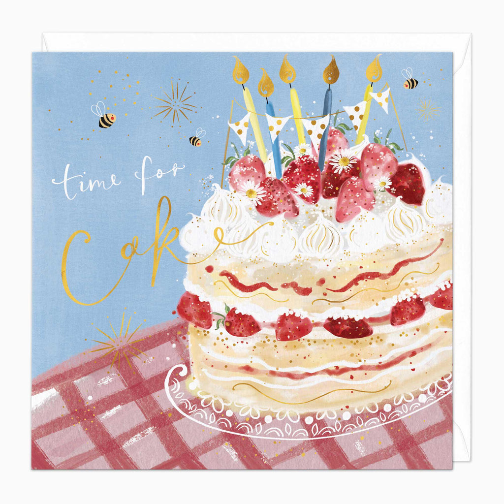 Greeting Card-G375 - Time For Cake Birthday Card-Whistlefish