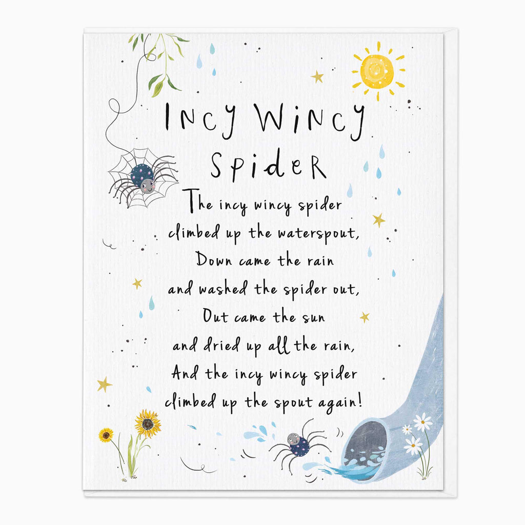 Greeting Card-G386 - Incy Wincy Nursery Card-Whistlefish